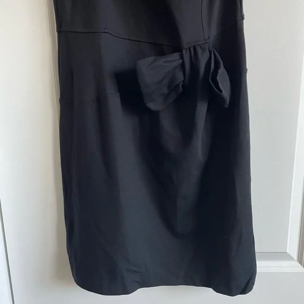 NWT French Connection LBD One Shoulder Mini Bow Dress Sz 8